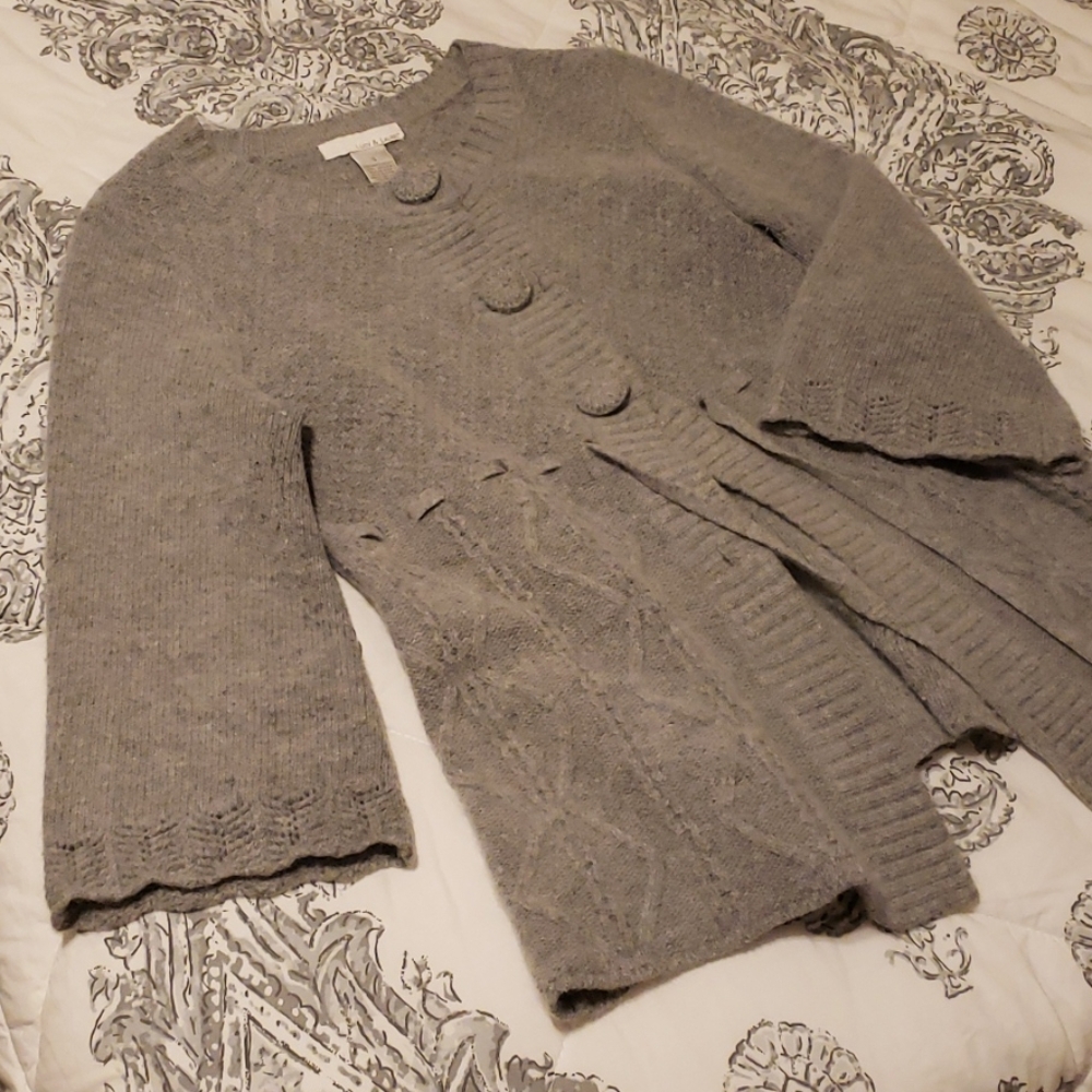 Lambs' wool CARDIGAN